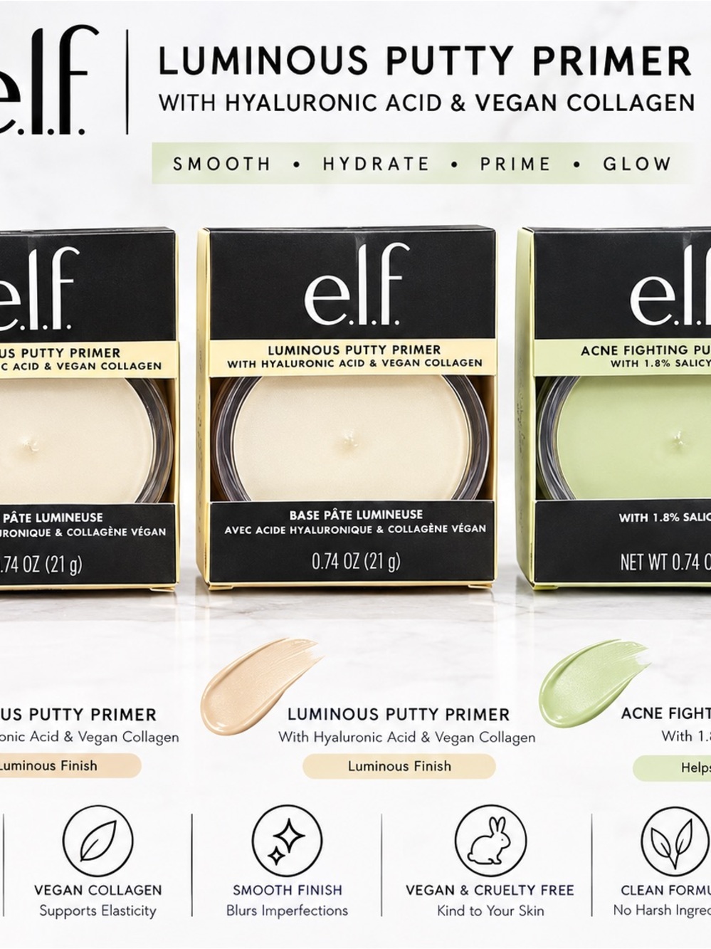 ELF Luminous Putty Primer - Illuminating Cream
